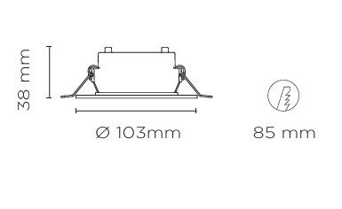 L6652  / LUNA 6 100-240V BLANCO