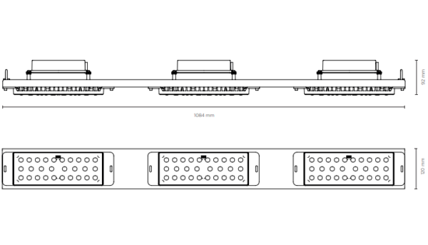 L5738-630 / HIGHBAY LINEAL 300W 100-305V 6000K GRIS ACERO